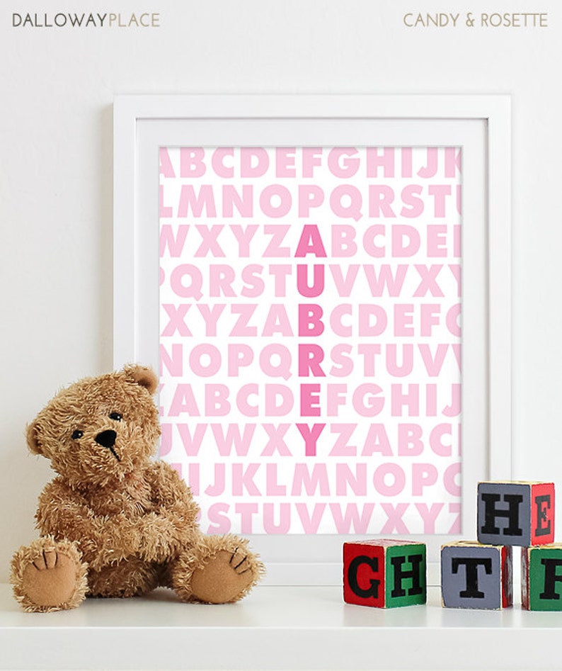 Baby Girl Nursery Decor Girls Nursery Art Baby Girl Gifts Etsy