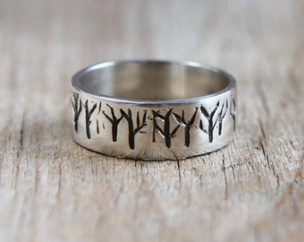 Bague La forêt / Anillo Bosque de Plata