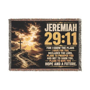 Jeremia 29:11 Skriftfilt | Inspirerande bibelversfilt