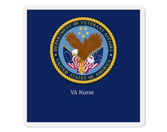 Anpassade stansade VA-sjuksköterskemagneter: Vinyldekaler från Department of Veterans Affairs