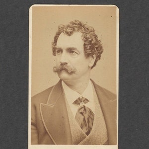 Warren CDV of Actor, Playwright and Manager, Lester Wallack