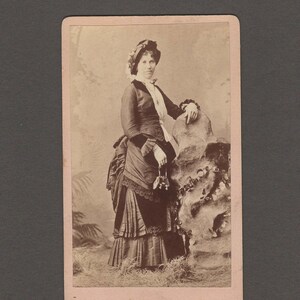 CDV of a Beautifully Dressed Lady ~ Great Accessories