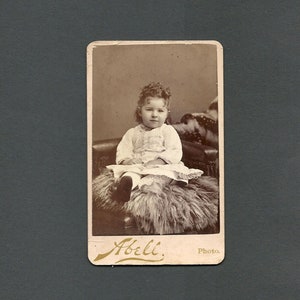 Abell CDV of a Beautiful Little Girl ~ Hidden Mother