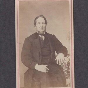 Early CDV of a Bearded Man ~ Tax Stamp