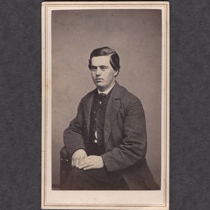 Early CDV of a Well-Dressed Man ~ Tax Stamp