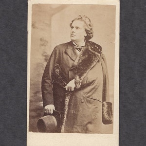 Advertising CDV for Koster & Bial’s Concert Hall and Weber Piano