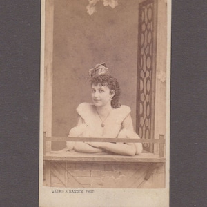 Hansen CDV of Danish Theatrical Performer, Bertha Linder
