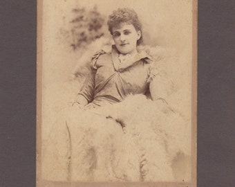 Taber Cabinet Card of a Relaxed Woman ~ Actress