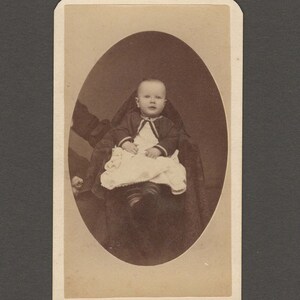 CDV of a Well-Dressed Child ~ Hidden Mother