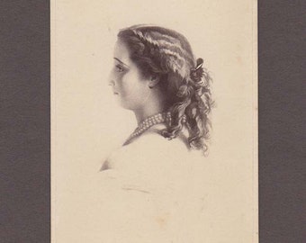Engraved CDV of Empress Eugenie of France