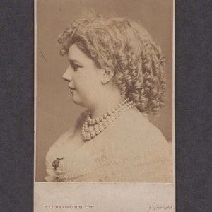 Portrait CDV of a Woman in Costume ~ Actress