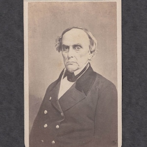 Fredricks CDV of Orator and Statesman, Daniel Webster