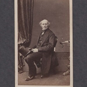 Scottish CDV of a Well-Dressed Man with a Stovepipe Hat