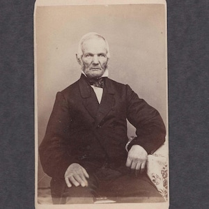Early CDV of a Stern Looking Gentleman ~ Tax Stamp