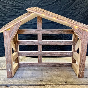 Nativity Stable, Manger, Nativity Creche, Nativity Set, Nativity Scene, Nativity Barn, Willow Tree