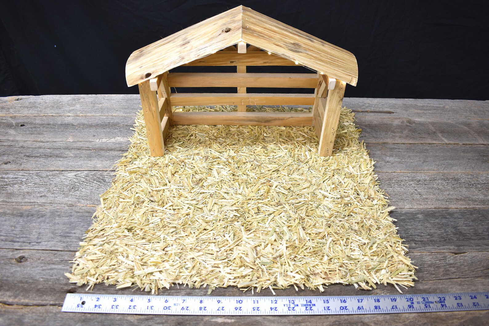 Nativity Straw Mat Creche Straw Manger Straw Nativity Scene Etsy