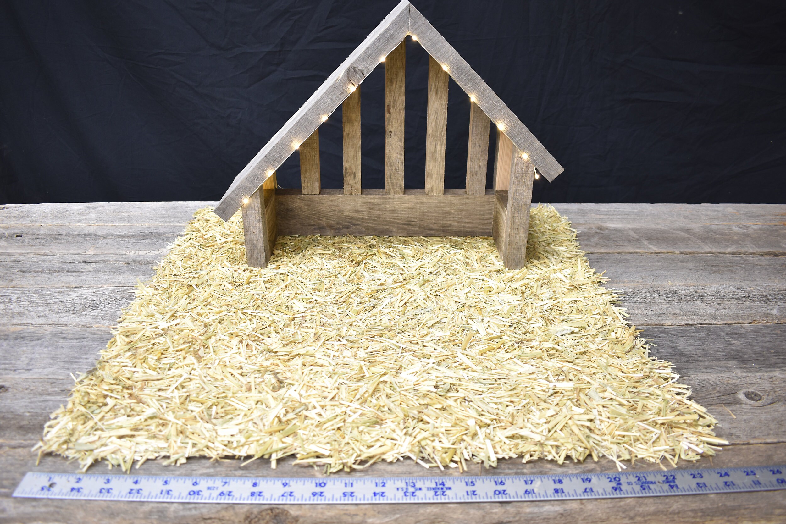 Square Nativity Scene Straw Mat Creche Straw Manger Straw Etsy UK
