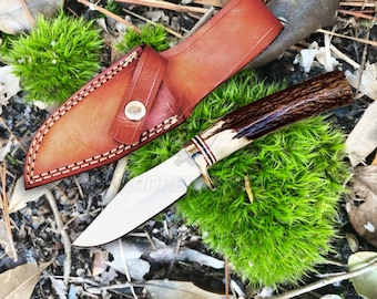 Réplica artesanal del cuchillo de caza Randall modelo 8 para truchas y aves, fabricado como el original / Cuchillo Bowie coleccionable para actividades al aire libre / Regalo para él / para ella
