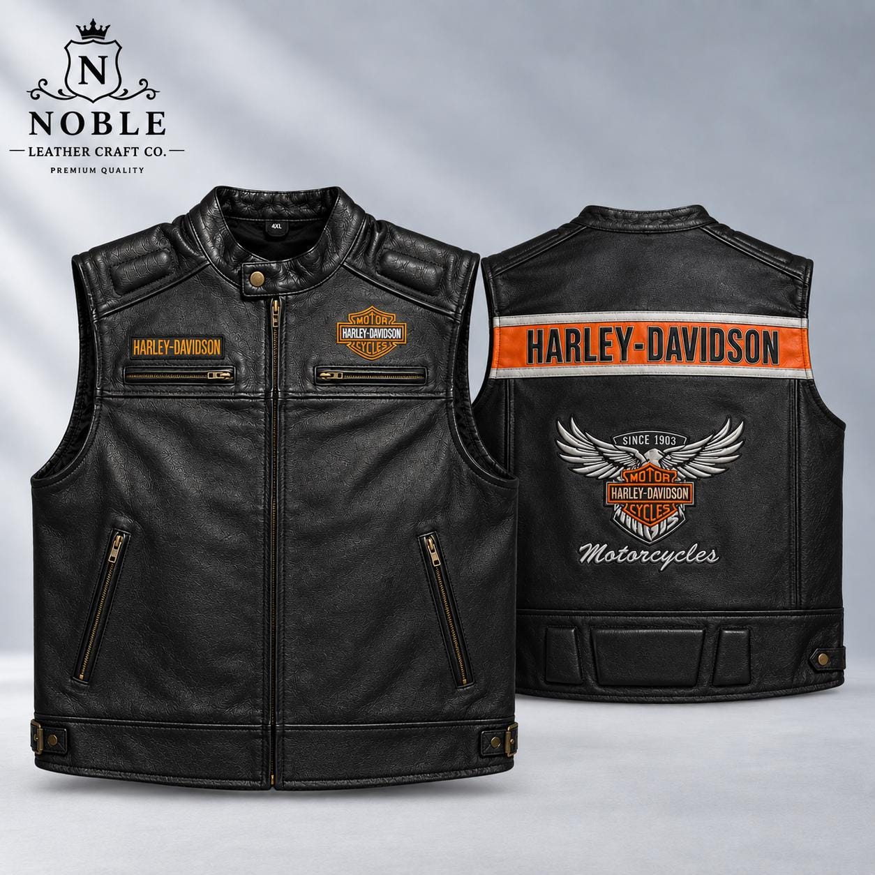 Vest Harley Davidson - Etsy Canada