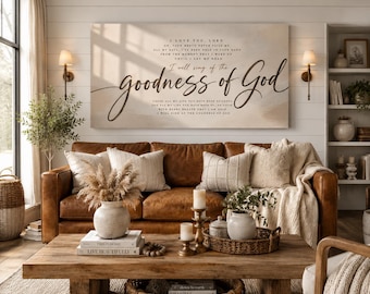 Goodness of God wall art Canvas