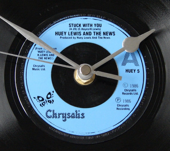 Huey Lewis And The News Vinyl Record Clock The Power Of Etsy Huey Lewis And The News Vinyl Record Clock The Power Of Etsy