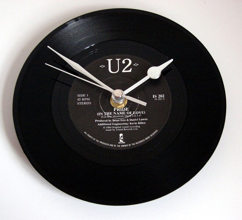 U2 Vinyl Record CLOCK Pride in the Name of Love Etsy