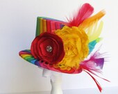 Mini Top Hat Headband, Alice in Wonderland themed Tea Party, RAINBOW CIRCUS, Birthday, Costume, Photo Prop, Gift from Truly Sweet Circus