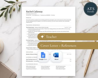 Modèle de CV pour enseignants, CV compatible avec les systèmes de suivi des candidatures (Google Docs, Word) + Suivi des candidatures