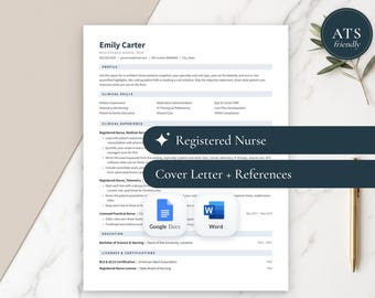 Modèle de CV d'infirmière RN compatible avec les systèmes de suivi des candidatures (Google Docs, Word) + Suivi des offres d'emploi