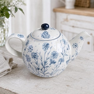 Vintage London Pottery 6-Tassen-Kugelförmige Teekanne für losen Tee