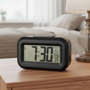 Mini Smart Alarm Clock: Kids, Students Time Management Timer Bedside Desk Clock
