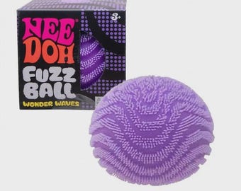NeeDoh Fuzz Ball Wild Cats/Wonder Waves Sensory Squeeze Stress Relief Toy Fidget