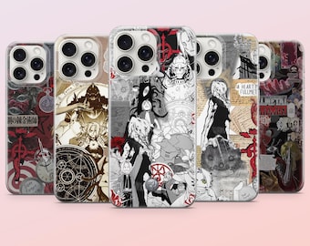 Fullmetal Alchemist Phone Case Gothic Alchemy Cover for iPhone 17e, 16, 15, 14, 13, 12, Samsung S25, S24, S23, S22, A16, A26, Pixel 10, 9Pro