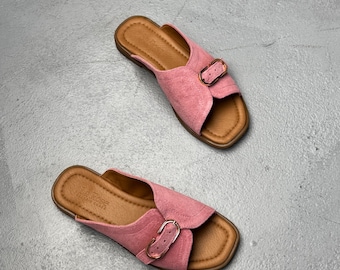 Minimalist Summer Slide Sandals, Women's Comfortable Flat Mules, Daily Wear Open Toe Footwear, Available in 6 Colors, Casual Beach Slides