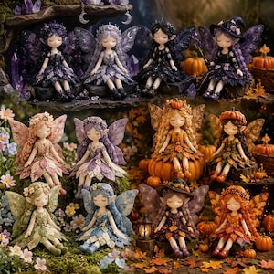 Patchwork Fairy Doll DIY Kit - Enchanting Handmade Fabric Art Craft Set for Adults & Beginners - Unique Creative Sewing Gift