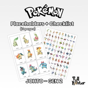 プレースホルダー + チェックリスト - ポケモン - ジョウト - GEN2