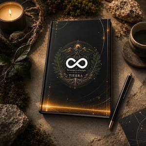 Cuaderno espiritual Tierra de tapa dura mate | Tu cuerpo es el templo | Mediconsciente