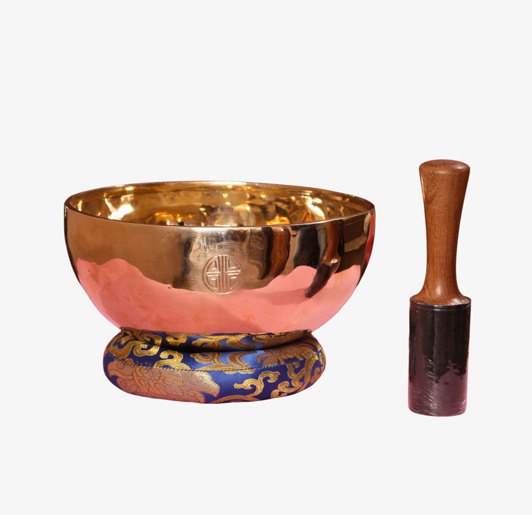 Tibetan Full Moon Singing Bowl for Throat Chakra Healing-hand-forged ...