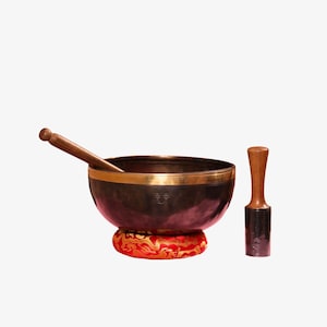 Master Quality, &#39;Full Moon&#39; Hand Beaten Singing Bowl Hand-Forged, For Professional Sound Therapy/Sound Healing/Meditation, Available 14-30cm