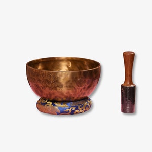 Full Moon Singing Bowl For Sound Healing | Handmade, Authentic & Professionally Tuned | Solar Plexus Chakra E Note | Handmade in Nepal