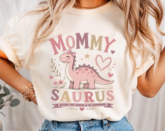 Mommysaurus PNG, Cute Dino Mom PNG, Dinosaur Mom Shirt Design, Mother’s Day Sublimation, Moms Birthday Gift, Dinosaur Png