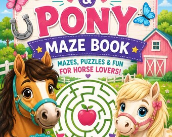 Horse and pony maze book