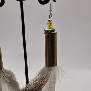 Dangling 44 Maginum Brass Shell Casing Earrings
