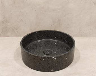 Round Terrazzo sink | Terrazzo basin | D=390mm