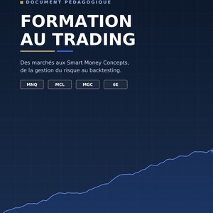 Formation Trading Futures PDF | Guide +100 Pages Débutant à Avancé — Day Trading, Scalping, Swing, Gestion du Risque, Smart Money