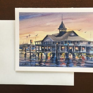 Balboa Pavilion Watercolor Notecards image 2