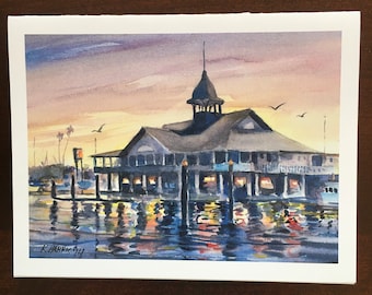 Balboa Pavilion Watercolor Notecards