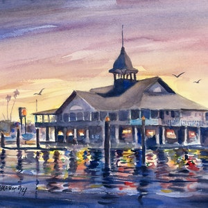 Balboa Pavilion Watercolor Notecards image 3