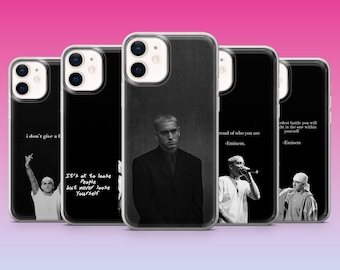 Funda para teléfono Eminem Music Popular Cover para iPhone 17Pro, 16, 15, 14, 13, 12, Samsung S25, S24, S23Fe, S22, A16, A26, Pixel 10, 9Pro