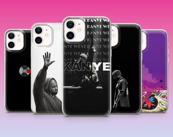 Funda para teléfono Kanye West Music Popular Cover para iPhone 17Pro, 16, 15, 14, 13, 12, Samsung S25, S24, S23Fe, S22, A16, A26, Pixel 10, 9Pro